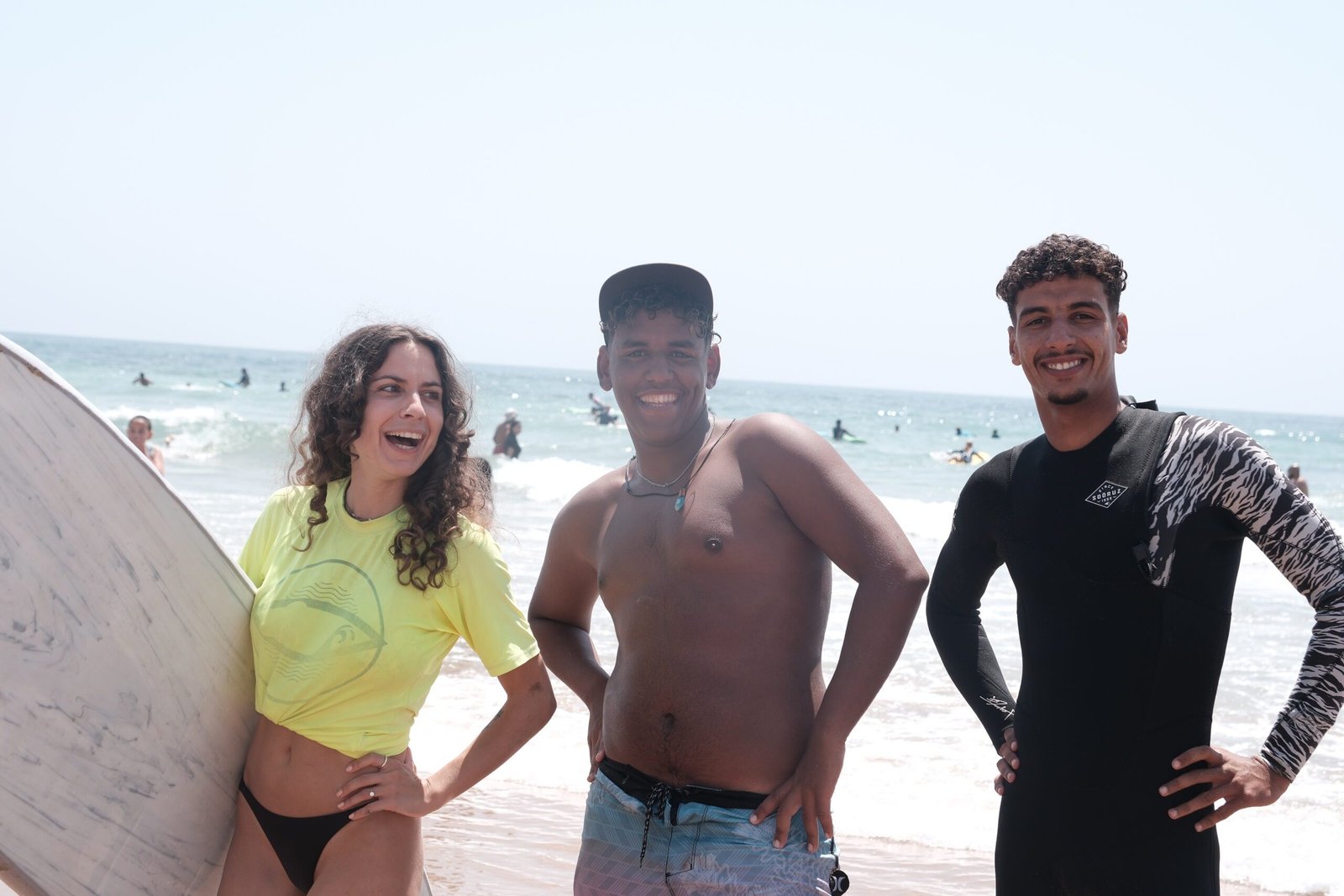 Our instructors with a client in Tamraght Morocco