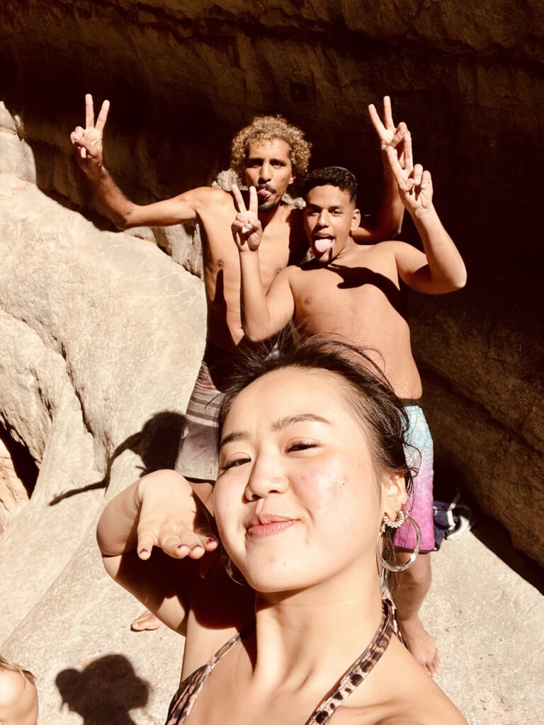 Our clients exploring Paradise Valley in Morocco