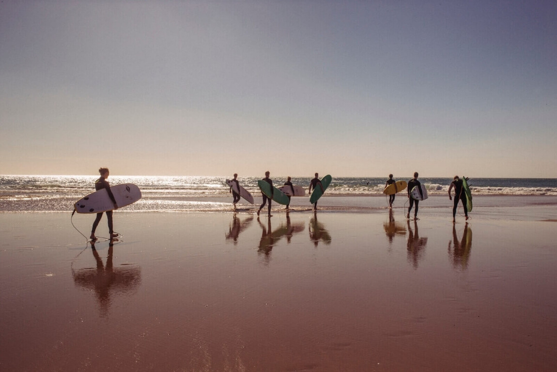 First Surf Lesson in Tamraght