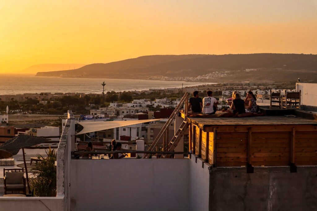 Paddle Out Morocco Tamraght rooftop ocean view