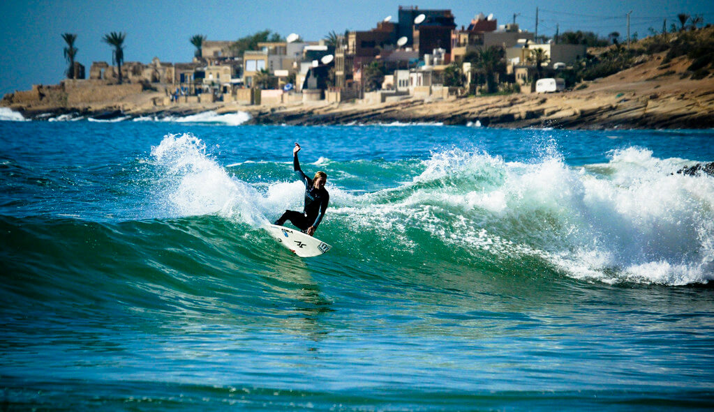 surfer in taghazout 