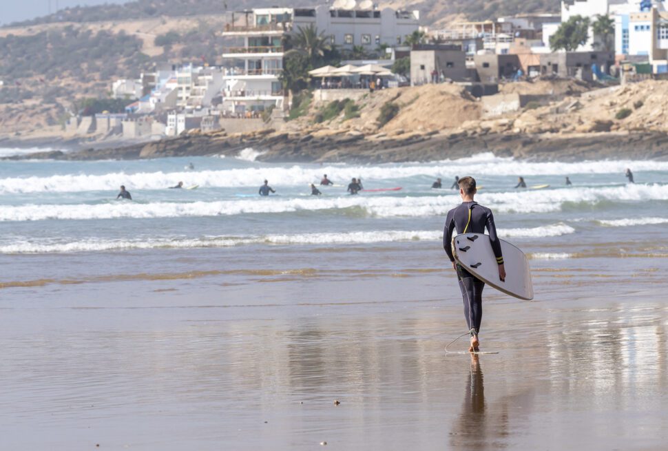surfer in taghazout