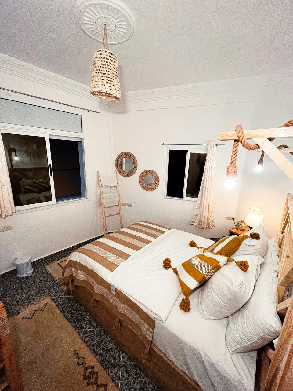 Bedroom at PaddleOut Morocco surf house