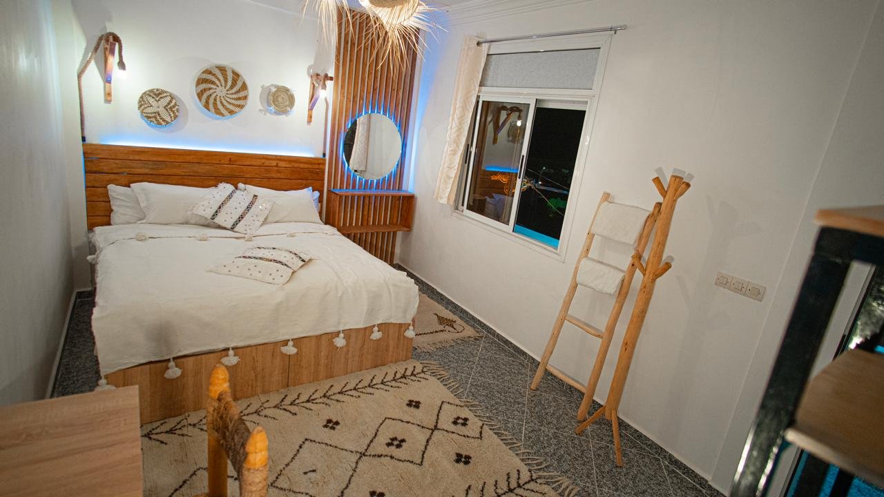 Room at the PaddleOut Morocco surf house