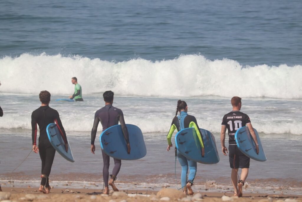 Surf session near Tamraght